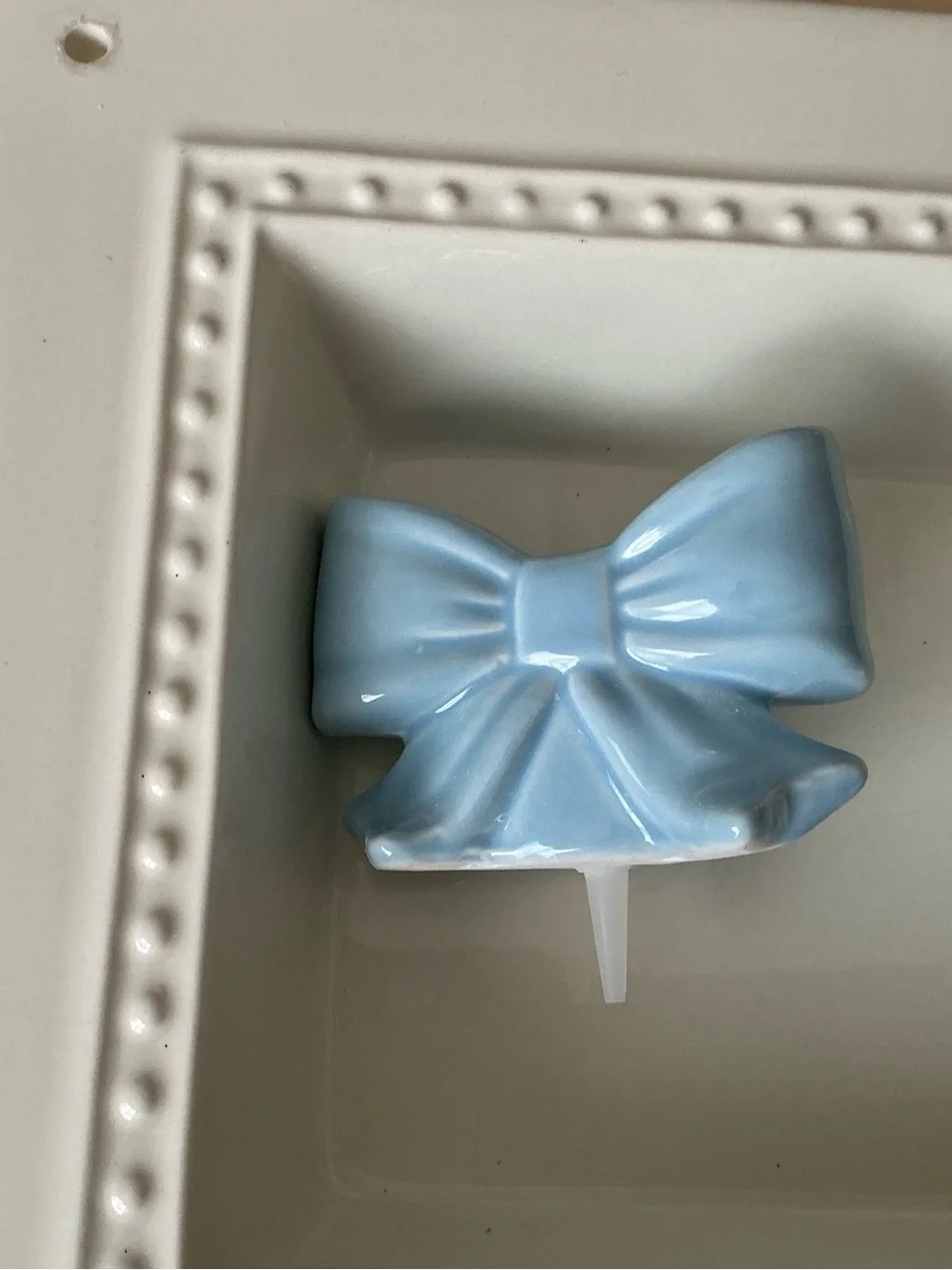 Blue Bow Mini Mug Toothpick Holder Platter Decoration + Bonus 🎀